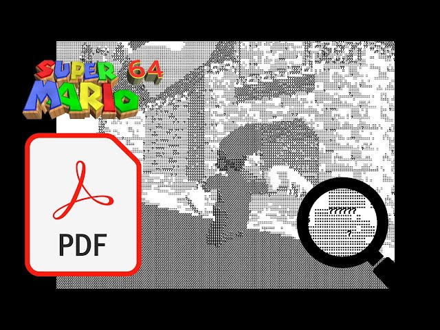 I got Super Mario 64 running on PDF