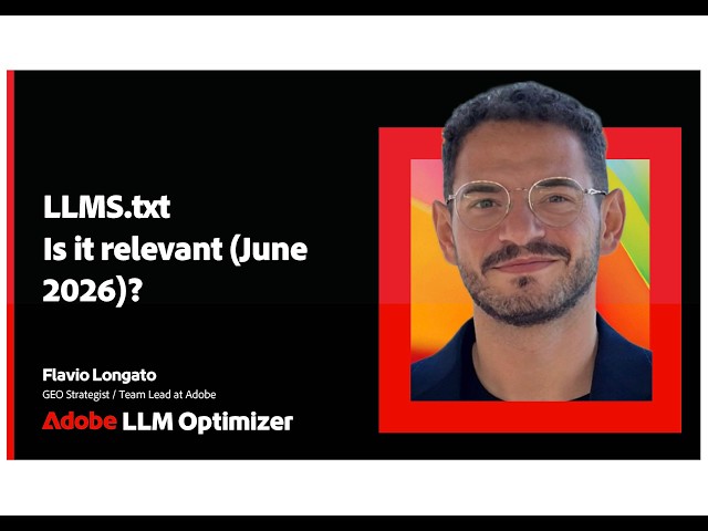 LLMs.txt - Is it relevant in June 2026? 5k AEM Sites Audited | Adobe Brand Visibility