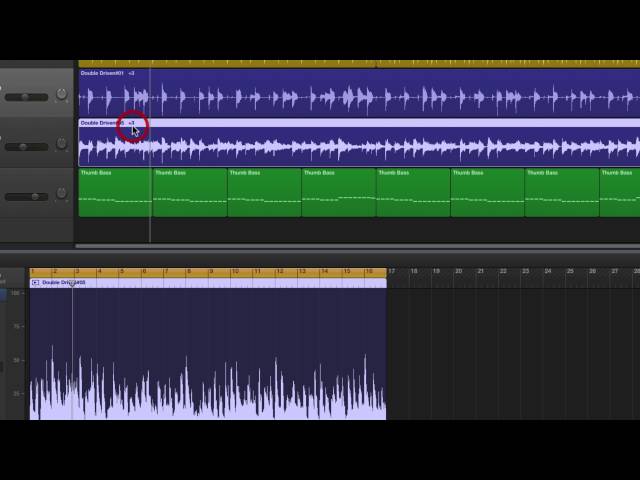 Garageband transposing audio tracks & song