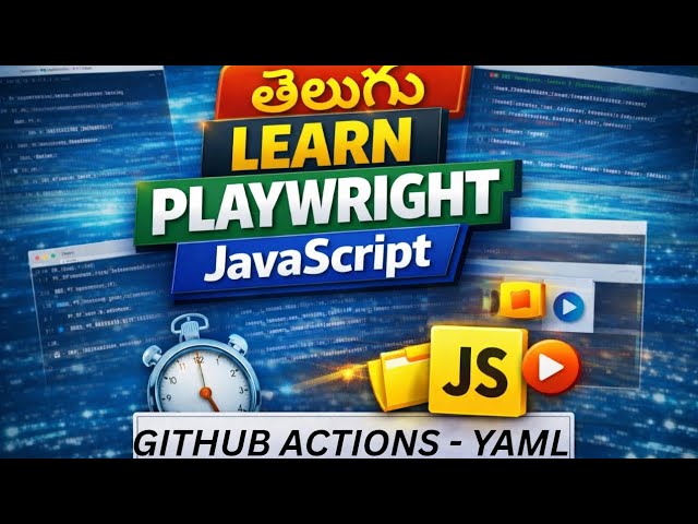 Playwright JS Telugu GitHub Actions & playwright.yaml Setup Guide | Part 1