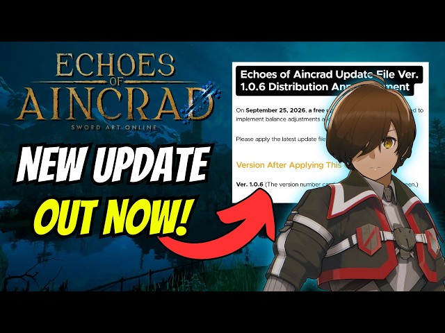 New Update 1.0.6 Out Now For Echoes Of Aincrad!