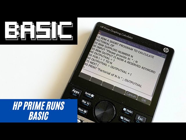 HP Prime runs BASIC in Python (PyBASIC)