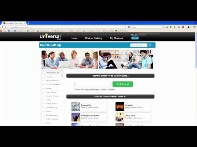 Universal Class Tutorial