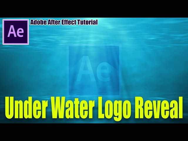 Underwater Logo Reveal After Effects Tutorial | Logo intro in after effects