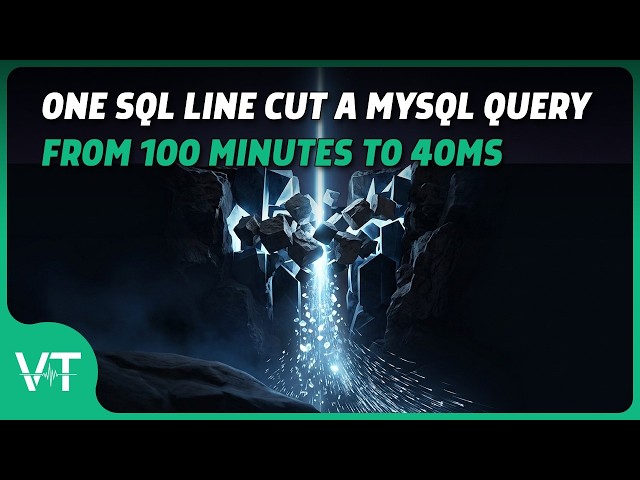 One SQL line cut a MySQL query from 100 minutes to 40ms