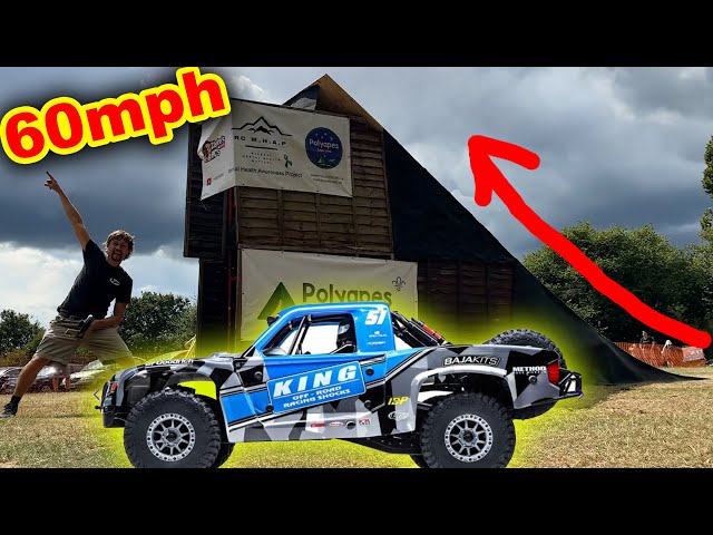 World's Biggest RC Car Ramp at 60mph