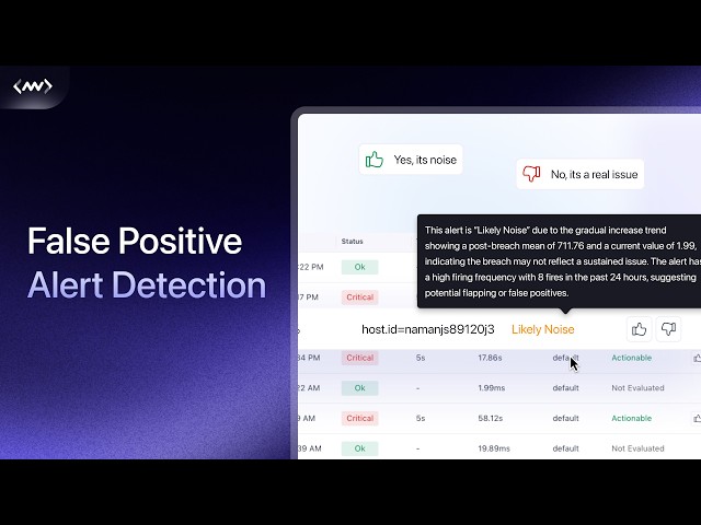 False Positive Alert Detection