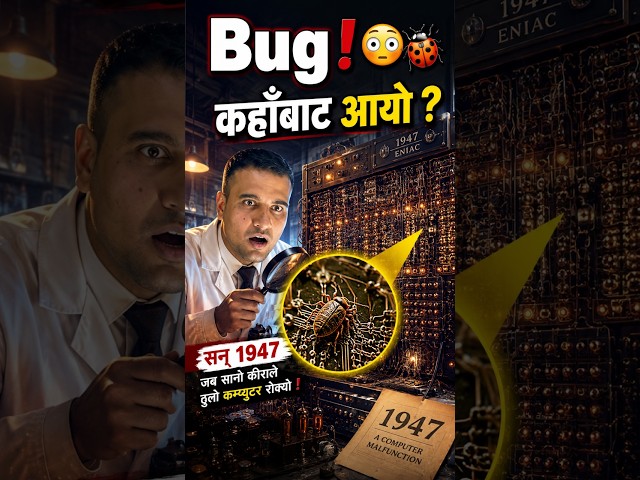 Computer Bug लाई Bug किन भनिन्छ? 🐞 | Debugging को वास्तविक इतिहास | IT Facts in Nepali