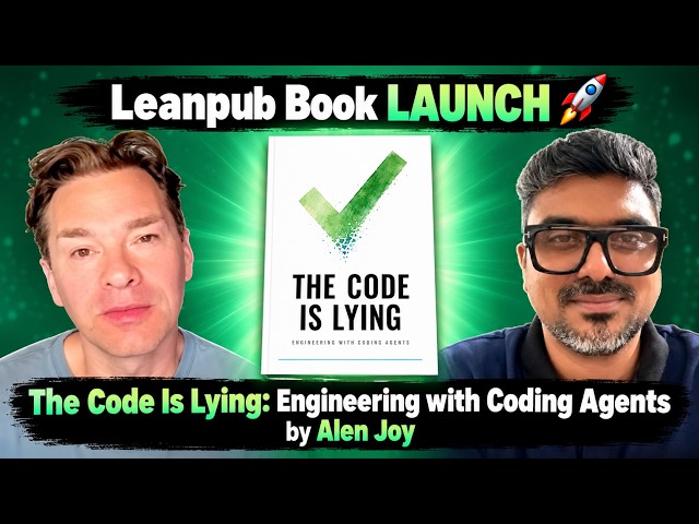 Leanpub Book LAUNCH 🚀 The Code Is Lying: Engineering with Coding Agents by Alen Joy #books #coding