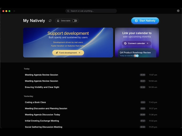 Natively AI : Interview Assistant