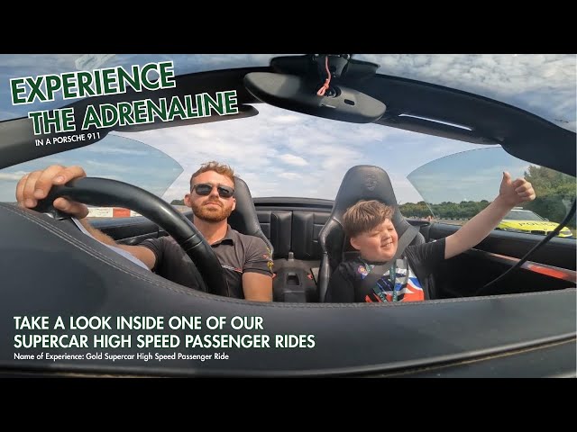Supercar Passenger Rides: Why choose the Porsche 911 with Everyman Driving Experiences? (Age 5+)