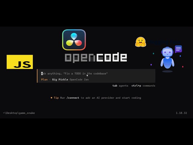 From Prompt to Game: Building Snake with OpenCode
