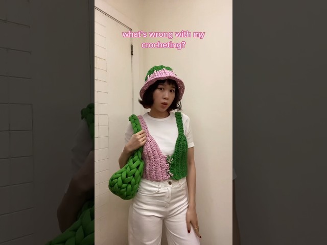 crochet a whole outfit 👀 tutorials are on my channel btw #crochet