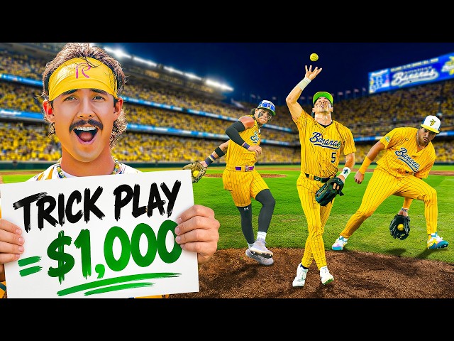 Best Trick Play in a LIVE Baseball Game Wins $1,000