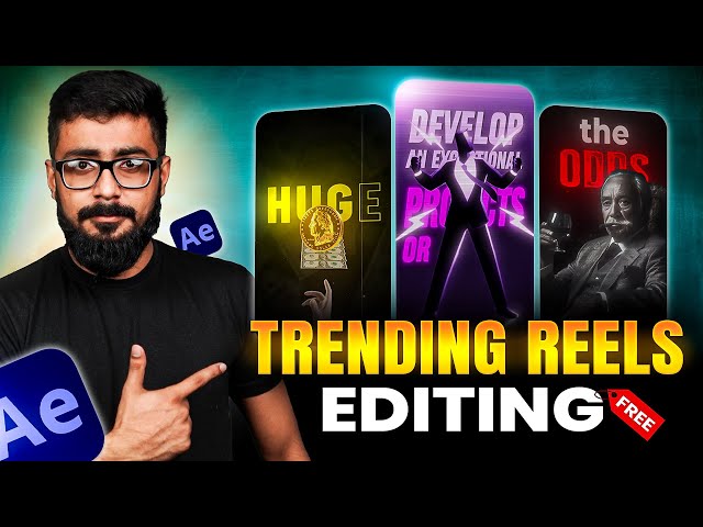 How to Edit Viral Reels Complete After Effects Motion Graphics tutorial for Beginners 2025