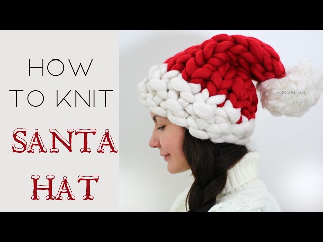 No Needles | The Most Incredible Santa Hat DIY Tutorial 🎄