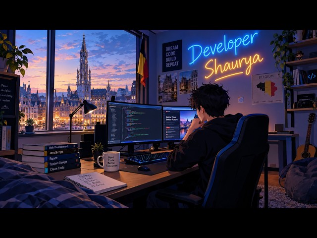 Coding in belgium city | Music for coding study focus deep work and productivity |Afrobeats and lofi