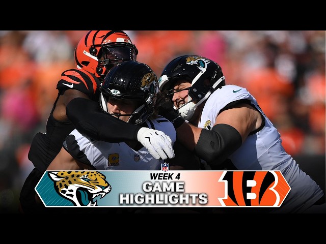 Jacksonville Jaguars vs Cincinnati Bengals Game Highlights | 2026 NFL Season Week 4