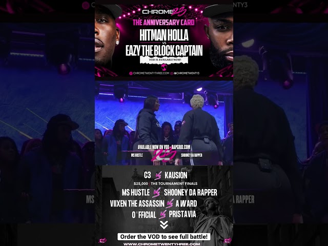 Ms. Hustle vs. Shooney Da Rapper at Chrome 23!