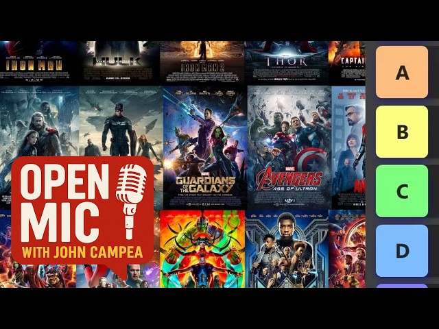Tier Ranking All The MCU Movies - Open Mic