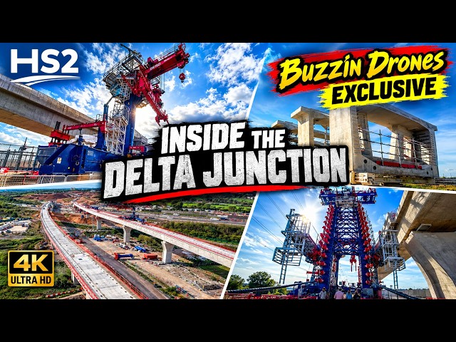 HS2 DELTA JUNCTION | INSIDE THE INCREDIBLE CONSTRUCTION 🚁 4K DRONE FOOTAGE