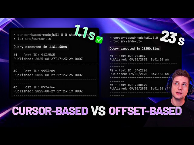 Does your backend have pagination? Then check this out! (cursor-based vs offset-based pagination)
