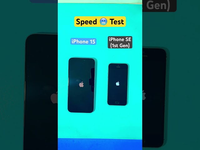 iPhone 15 Plus vs iPhone SE (1st Gen) Speed Test #shorts #viral #iphonese1stthgen