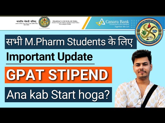 PCI New Notice on GPAT Scholarship Issue | GPAT Stipend not Received ? | PCI Update