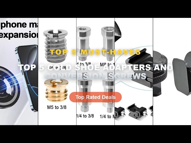 Top 5 Cold Shoe Adapters And Conversion Screws: Top 5 Best Sellers - Dual Nut Cold Shoe 1/4 Hot Shoe