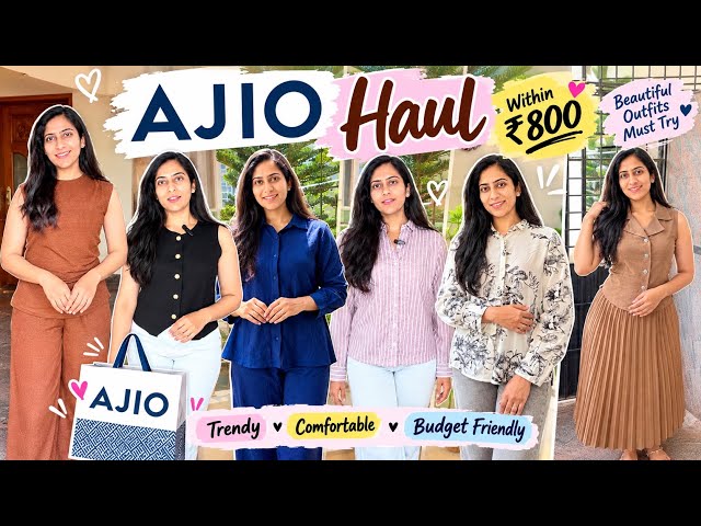 AJIO HAUL Under ₹800 😍 | 6 Beautiful Outfits You MUST TRY! | Affordable Fashion Haul 2026