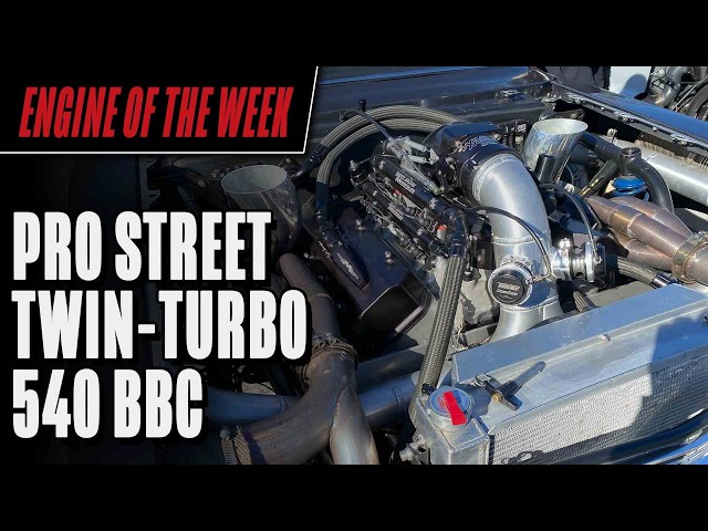 Nick Rinehart's Pro Street-Winning, Twin-Turbo 540 cid Big Block Chevy Engine