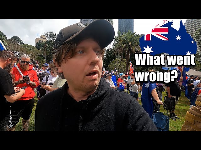 I went to the Australia Unites Rally Brisbane.... half the crowd left