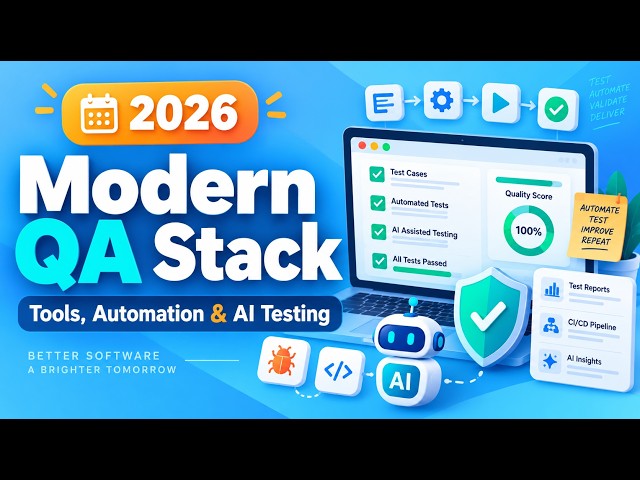 The Modern QA Stack in 2026 | Tools, Automation & AI Testing | Uplatz