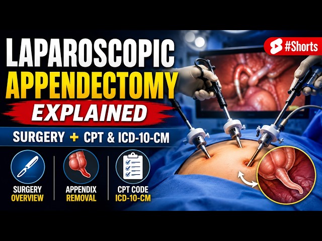 Laparoscopic Appendectomy Explained | Surgery + CPT & ICD-10-CM #Shorts