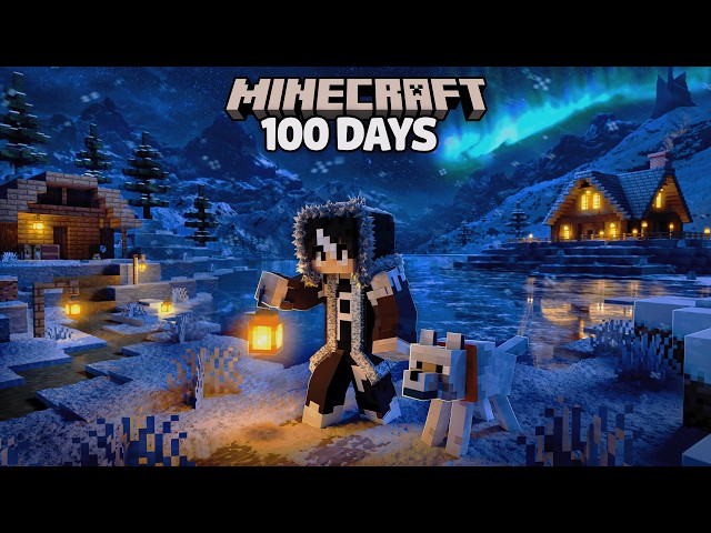 I Survived 100 Days Stranded on a FROZEN PLANET in Minecraft...
