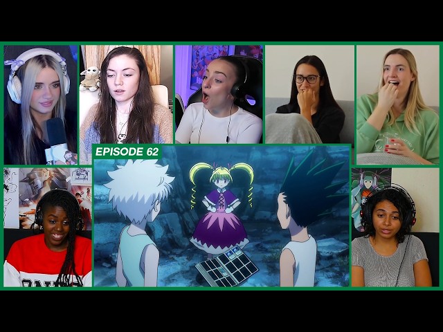 [GIRLS REACT] Gon and Killua meets Bisky | HxH Ep 62 Girl Reaction Mashup