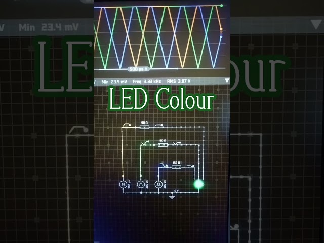 3 Phase Signal Generator Circuit | LED Glow Experiment | Multiphase Waveform Simulation #smartphone