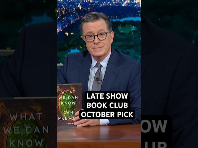 This month, our pick is “What We Can Know” by Ian McEwan. #Colbert #LateShowBookClub #Shorts