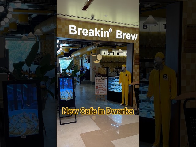 Breakin Brew Cafe,Dwarka ☕ | New Cafe in Sector 12, Dwarka Delhi | Cafe Vlog