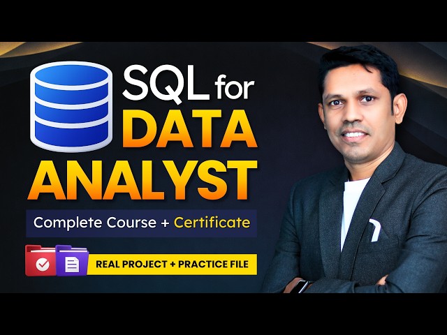 Master SQL in One Video 💻 | Full SQL Course in Hindi (Beginner to Advanced 2026)
