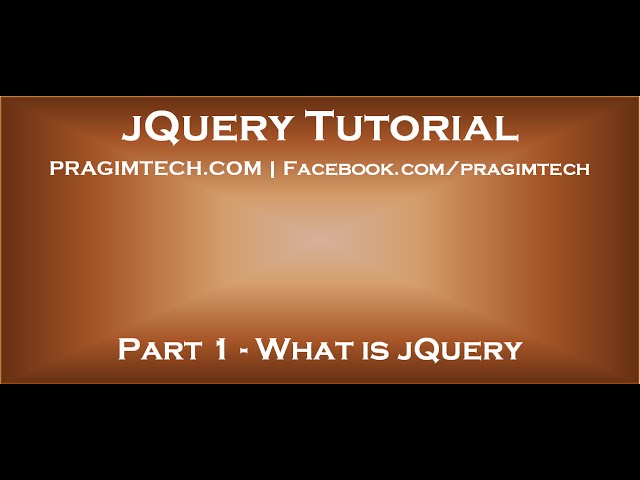 What is jQuery