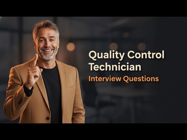 Quality Control Technician Interview Questions and Answers (Top 5 + Free PDF)