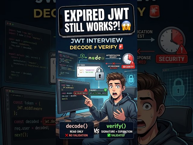 JWT Interview Question: Why Is Your Expired Token Still Working? 🚨