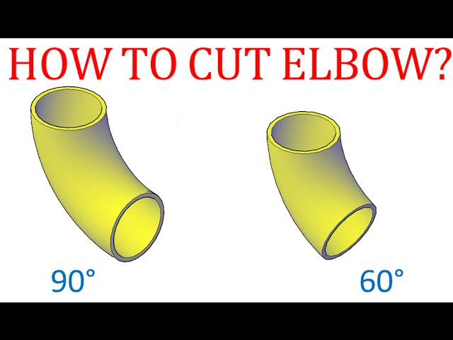 How to cut unknown degree from 90 degree elbow?