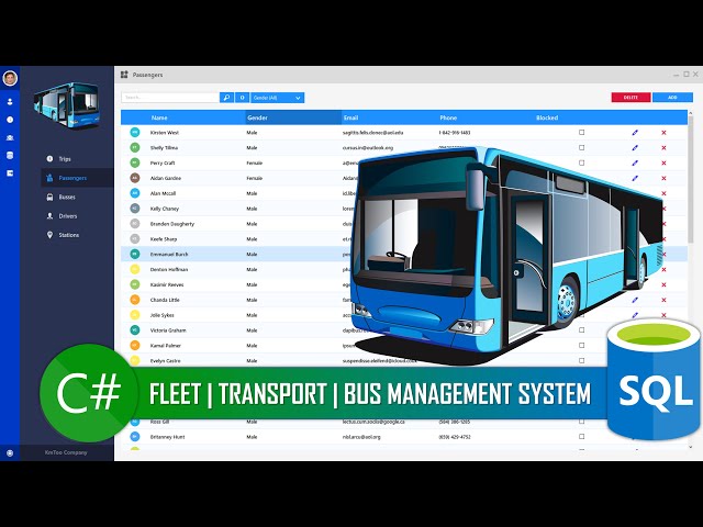 C# WinForms - Modern Transport | Bus Booking | Ticketing Management system.