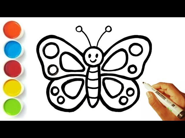 How to Draw a Butterfly 🦋 Easy Step by Step Tutorial