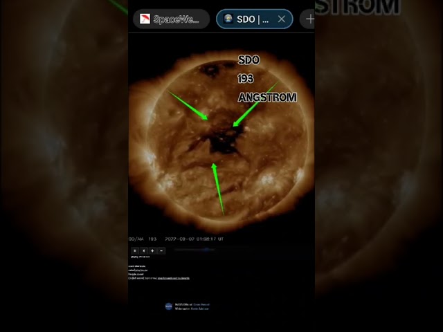 BIG CORONAL HOLE NOAA FORCASTING G1 G2 LEVEL STORM