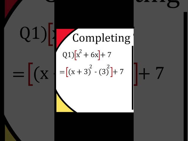 Completing The Square #maths #shorts