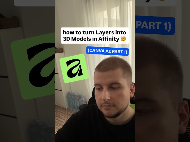 how to turn Layers into 3D Models in @affinity 🤯
