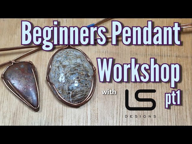 Beginners Wire Wrapped Pendant Workshop/Tutorial pt1... A simple way of capturing a cabochon in wire
